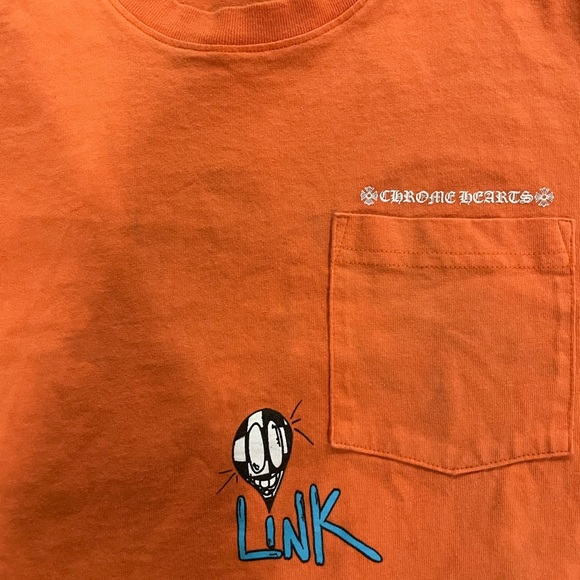 Chrome Hearts Shirts Chrome Hearts X Matty Boy Orange Link Tshirt